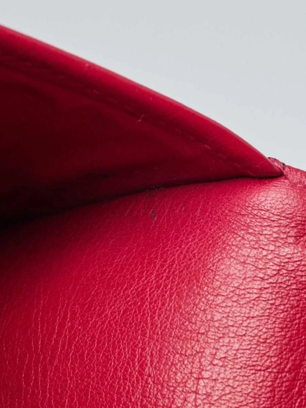 Louis Vuitton Red Monogram Mahina Leather Amelia Wallet